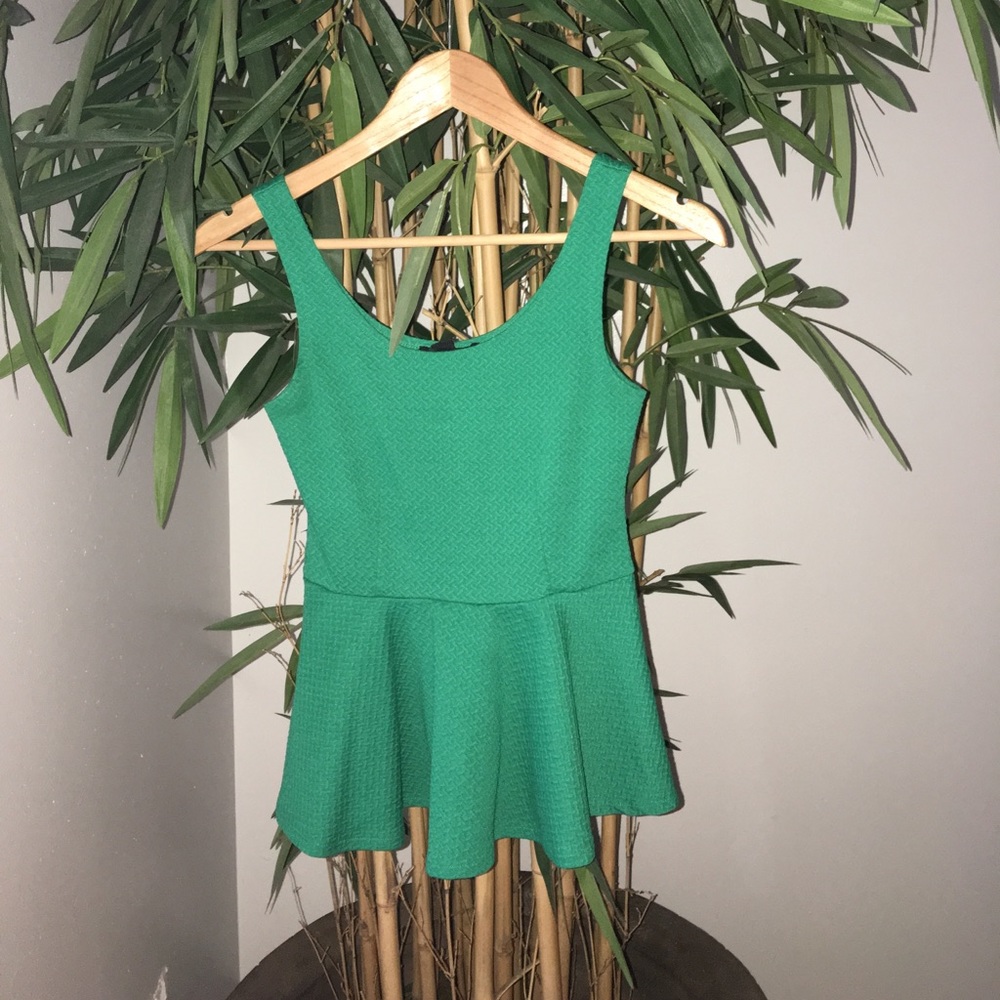 Green Flared Top